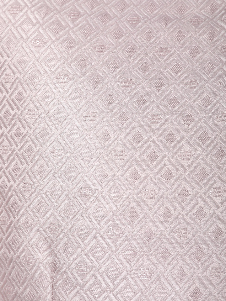 Onion Pink Diamond Design Cotton Men's Suit - Diadem