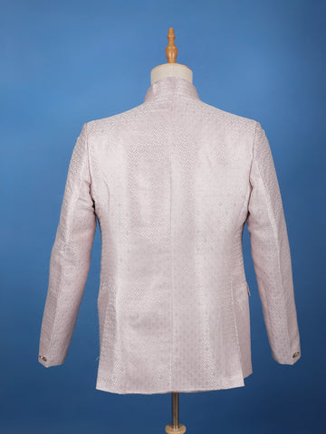 Onion Pink Diamond Design Cotton Men's Suit - Diadem