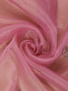 Onion Pink Embellished Design Organza Saree