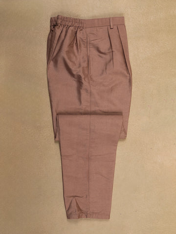 Onion Pink Embroidered Cotton Kurta For Men - Diadem