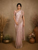 Onion Pink Floral Design Tissue Silk Saree with Designer Border