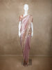 Onion Pink Floral Design Tissue Silk Saree with Designer Border