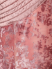 Onion Pink Floral Design Velvet Kids Gown