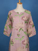 Onion Pink Floral Designed Cotton Salwar Suit