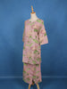 Onion Pink Floral Designed Cotton Salwar Suit