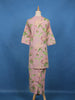 Onion Pink Floral Designed Cotton Salwar Suit