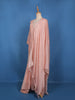 Onion Pink Floral Embroidered Crepe Palazzo Suit