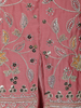 Onion Pink Floral Embroidered Georgette Palazzo Suit