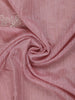 Onion Pink Floral Embroidered Raw Silk Saree
