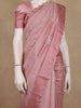 Onion Pink Floral Embroidered Raw Silk Saree