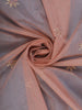 Onion Pink Floral Embroidered Semi Tissue Saree - Diadem