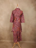 Onion Pink Floral Printed Design Cotton Co-ord Set