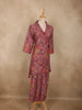 Onion Pink Floral Printed Design Cotton Co-ord Set