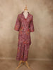 Onion Pink Floral Printed Design Cotton Co-ord Set