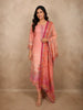 Onion Pink Floral Printed Design Cotton Straight Cut Salwar Suit