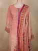 Onion Pink Floral Printed Design Cotton Straight Cut Salwar Suit