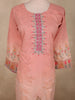 Onion Pink Floral Printed Design Cotton Straight Cut Salwar Suit