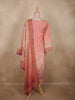 Onion Pink Floral Printed Design Cotton Straight Cut Salwar Suit