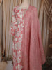 Onion Pink Floral Printed Design Cotton Straight Cut Salwar Suit with Dupatta