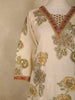 Onion Pink Floral Printed Design Cotton Straight Cut Salwar Suit with Dupatta
