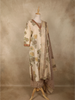 Onion Pink Floral Printed Design Cotton Straight Cut Salwar Suit with Dupatta