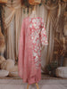 Onion Pink Floral Printed Design Cotton Straight Cut Salwar Suit with Dupatta