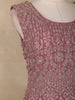 Onion Pink Floral Sequins Embroidered Georgette Palazzo Suit with Dupatta