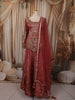 Onion Pink Floral Sequins and Beads Embroidered Design Tissue Silk Lehenga With Matching Dupatta