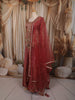 Onion Pink Floral Sequins and Beads Embroidered Design Tissue Silk Lehenga With Matching Dupatta