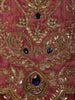 Onion Pink Floral Sequins and Beads Embroidered Design Tissue Silk Lehenga With Matching Dupatta