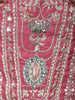 Onion Pink Floral Sequins and Thread Embroidered Design Tissue Organza  Fancy Wear Palazzo Suit  with Matching Choker Dupatta