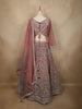 Diadem Women Dusty Rose Net Lehenga Choli Heavy Embroidered Designer Wedding Wear