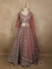 Diadem Women Dusty Rose Net Lehenga Choli Heavy Embroidered Designer Wedding Wear