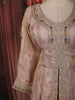 Onion Pink Floral Thread and Sequins Embroidered Design Organza Mastani Palazzo Suit