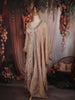 Onion Pink Floral Thread and Sequins Embroidered Design Organza Mastani Palazzo Suit