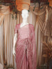 Onion Pink Floral Vine Stone Embellished Design Pure Tissue Silk Party Wear Saree with Scalloped Border