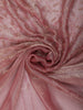 Onion Pink Floral Vine Stone Embellished Design Pure Tissue Silk Party Wear Saree with Scalloped Border