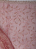 Onion Pink Floral Vine Stone Embellished Design Pure Tissue Silk Party Wear Saree with Scalloped Border