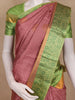 Onion Pink Floral Woven Design Pure Kanchipuram Silk Saree