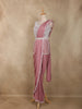 Onion Pink Heavy Sequins Embellished Design Satin Ready To Wear Saree