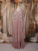 Onion Pink Heavy Sequins Embroidered Design Net Party Lehenga with Over Coat
