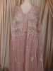 Onion Pink Heavy Sequins Embroidered Design Net Party Lehenga with Over Coat
