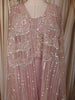 Onion Pink Heavy Sequins Embroidered Design Net Party Lehenga with Over Coat
