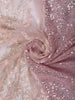 Onion Pink Heavy Sequins and Beads Embroidered Design Net Party Wear Saree with Matching Blouse