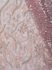 Onion Pink Heavy Sequins and Beads Embroidered Design Net Party Wear Saree with Matching Blouse
