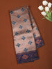 Onion Pink Ikat Zari Woven Design Art Silk Saree with Contrast Zari Border