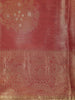 Onion Pink Leaf Zari Woven Design Tissue Silk Fancy Saree with Zari Border