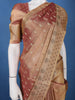Onion Pink Paisley Design Tissue Saree - Diadem