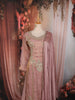 Onion Pink Paisley Sequins and Beads Embroidered Design Tissue Silk Straight Cut Salwar Suit with Matching Dupatta