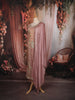 Onion Pink Paisley Sequins and Beads Embroidered Design Tissue Silk Straight Cut Salwar Suit with Matching Dupatta